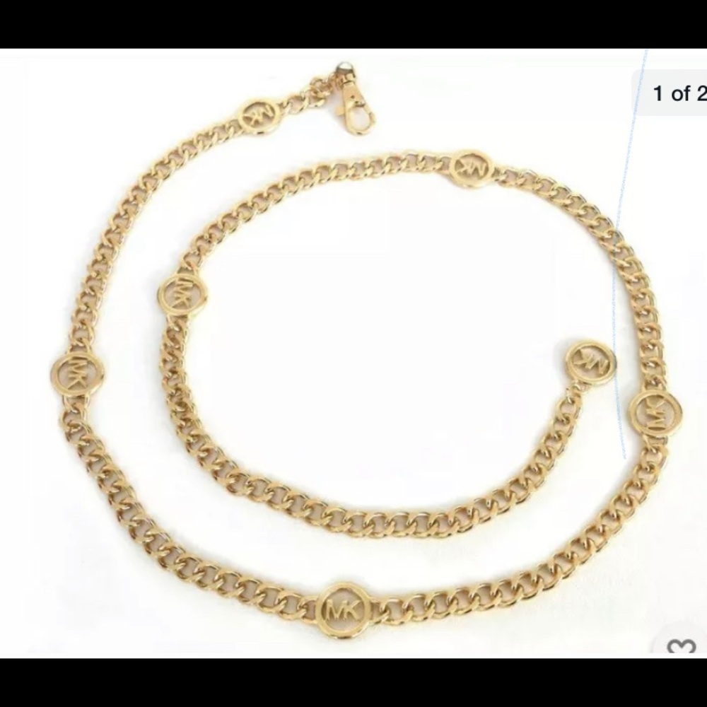 Michael Kors Hamilton Chain Link Belt